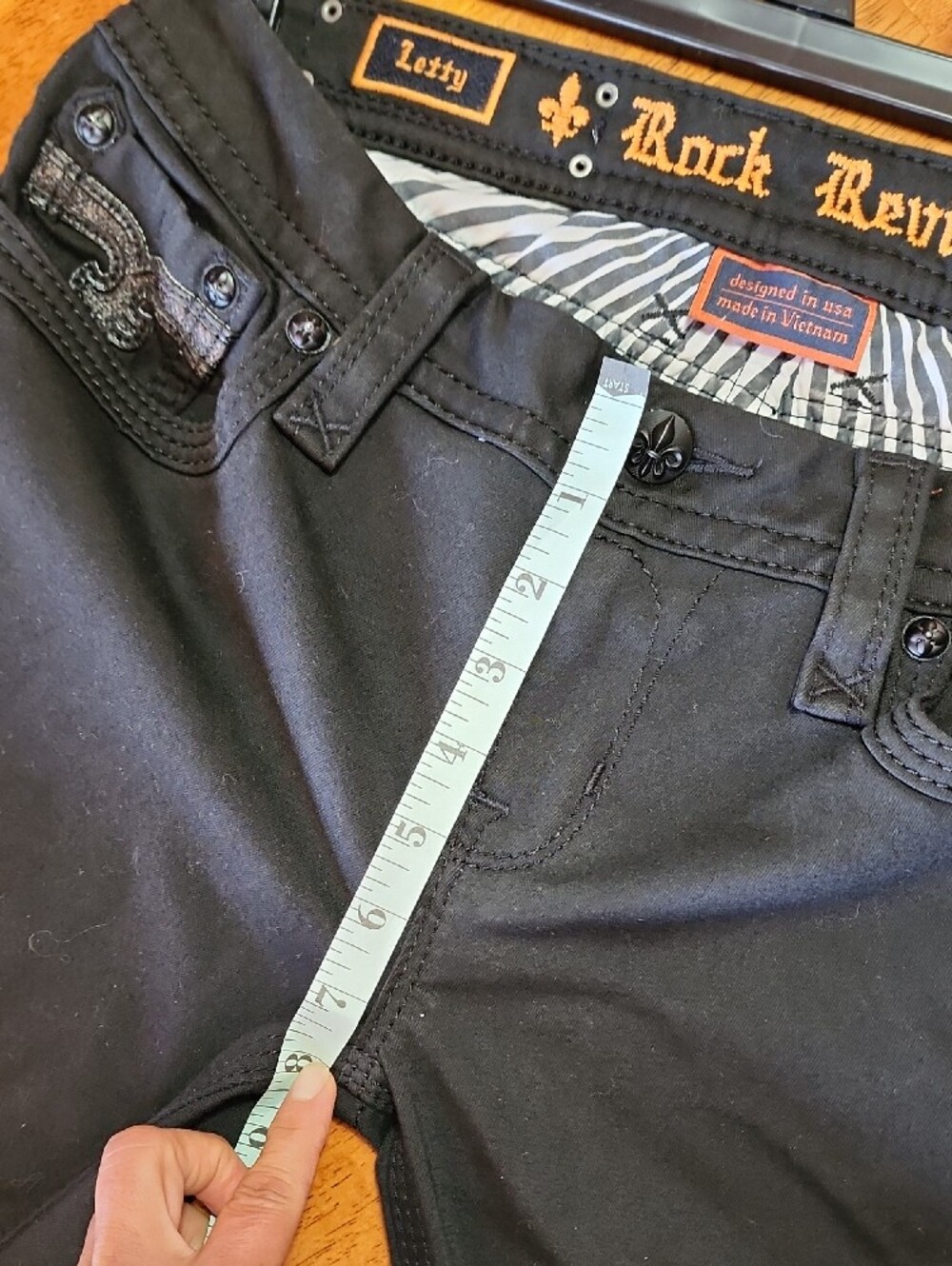 Rock Revival Women's Black Skinny Jeans - Classic Stretch Skinny - Picture 8 of 8
